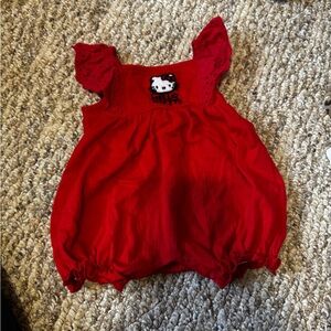 Red Hello Kitty Baby Romper